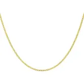 Lucardi 9 Karaat ketting diamond cut