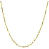 Lucardi 14 Karaat geelgouden ketting gourmet 0,81mm