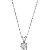 Lucardi Zilveren ketting & hanger met Swarovski Zirconia