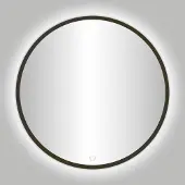 Best design Badkamerspiegel Venetie LED Verlichting 80x80 cm Rond Gunmetal