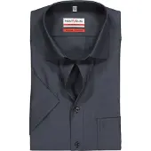 MARVELIS Modern Fit Overhemd Korte mouw zwart