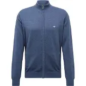 FYNCH-HATTON Gebreid vest donkerblauw / wit