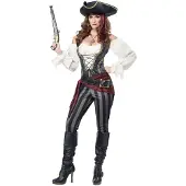 Vegaoo Grijs piratenkostuum voor vrouwen
