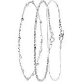Lucardi Sieraden set 'Basic' zilver
