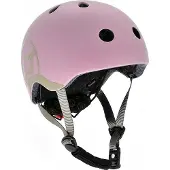 Scoot & Ride Kinderfietshelm roze