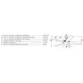 WESTINGHOUSE Jet 1 Plafondventilator (Ø) 105 cm Kleur ventilatorbladen: Zilver Kleur behuizing: Nikkel (geborsteld)