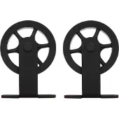 Intersteel | Set van 2 hangrollen Wheel | Top | 170mm | Mat Zwart