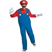 Vegaoo Mario Deluxe outfit voor volwassenen