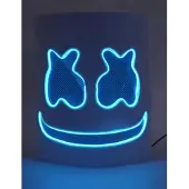 Vegaoo - Marshmallow blauw LED masker voor volwassenen