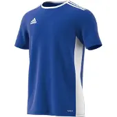 Adidas Entrada 18 T-shirt met korte mouwen, heren - Koninklijkblauw / Wit | Maat: L