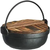 Satake Nabe Cast Iron Pot Ø27 Cm/3.6 L - Bloempotten Gietijzer Black - SK5