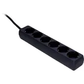 Procab Stekkerdoos - 6-voudig - Schuko male naar 6x Schuko female - Tot 230 V