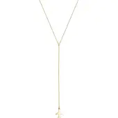 Elli - Halsketting - Dames Y-Look Airplane Reizen in 925 Sterling Zilver vergoudet - Dames