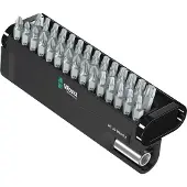 Wera Bit-Check 30 Wood 2 05057432001 Bitset 30-delig Kruiskop Phillips, Kruiskop Pozidriv, Binnen-T-profiel