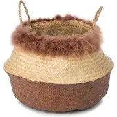 KidsDepot Mand Fera L Seagrass Naturel Bruin