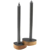 Lind DNA Kaarshouder Curve Nupo Anthracite (Set van 2)