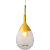 Ebb & Flow Glazen hanglamp Lute M, dimbaar, helder / transparant, Woon-/ Eetkamer, Glas, Scandinavisch, hanglamp
