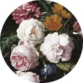 Kek Amsterdam Golden Age Flowers Vliesbehang Ø 190 cm