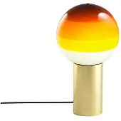 Marset Design tafellamp Dipping Light, crème / amber, Woon-/ Eetkamer, Glas, Design, tafellamp