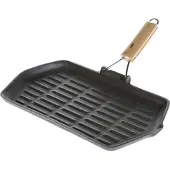Mustang Gietijzeren koekenpan 21x35 cm - BBQ Gereedschap - Barbecue accessoires