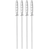 Mustang 4 stuks luxe RVS spiesen 46 cm