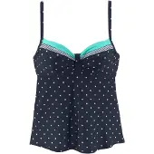 LASCANA Tankinitop 'Monroe' navy / turquoise