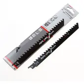 Bosch Lame de scie-sabre S 1141 HM, Special for Fiber and Plaster, lot de 2 Accessories 2608650971 Longueur lame de scie 225 mm