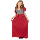 Vegaoo Middeleeuwse hofprinses outfit voor meisjes