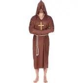 Vegaoo Klassieke monniken outfit voor mannen