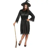 Vegaoo Miss Black toverheksen outfit voor vrouwen