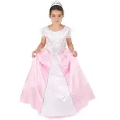 Vegaoo Roze en witte prinsessen kostuum voor meiden