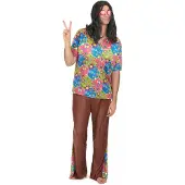 Vegaoo Hippie jaren 60 kostuum voor heren