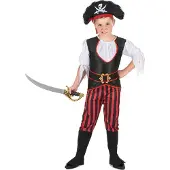 Vegaoo Piratenpak met doodskop hoed voor jongens
