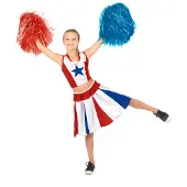 E-Carnavalskleding.nl Carnavalspak kinderen: Cheerleader Jill