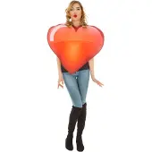 Vegaoo Emoji hart kostuum (rood)