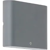 QAZQA Wandlamp antraciet 11,5 cm incl. LED IP65 - Batt