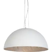 QAZQA Moderne hanglamp wit met zilver 70cm - Magna