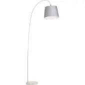 QAZQA Moderne booglamp met grijze kap - Bend