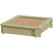 Buitenspeelgoed Keupink Houten zandbak 120 x 120 x 25 cm