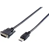 Equip 119336 displayport to dvi-d dual-link video cable, m/m, 2m, black