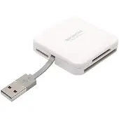 PNY Kaartlezer Alles in één (USB 2.0), Geheugenkaartlezer, Wit
