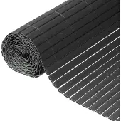 Nature tuinscherm dubbelzijdig 1x3 m pvc antraciet