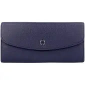 Etienne aigner Basics Portemonnee Leer 19,5cm blauw