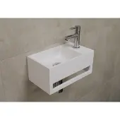 Saniclear fonteinset Bali rechts met chromen kraan