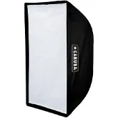 Caruba Quick Assembly Matte Zilver Strip Softbox 60x90cm Bowens