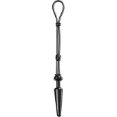 Malesation Cock-Grip Aluminium Medium Butt plug met cockring - Zwart