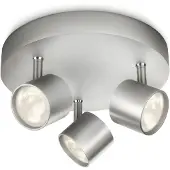 Philips LED Plafondspot Star 3-lichts 4,5W aluminium Energieklasse A+