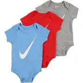 Nike Kids Rompertje/body blauw / grijs gemêleerd / rood / wit