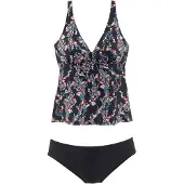 Petite fleur Beugeltankini met bloemenprint
