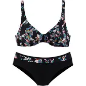 Petite fleur Beugelbikini met bloemenprint | Maat DD